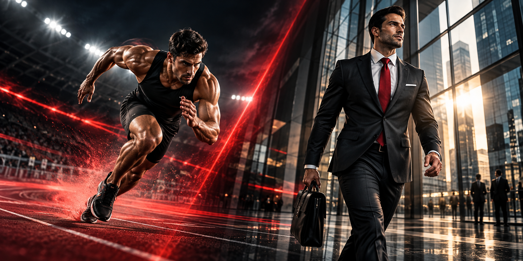 Elite sprinter transitioning into high-performing business executive